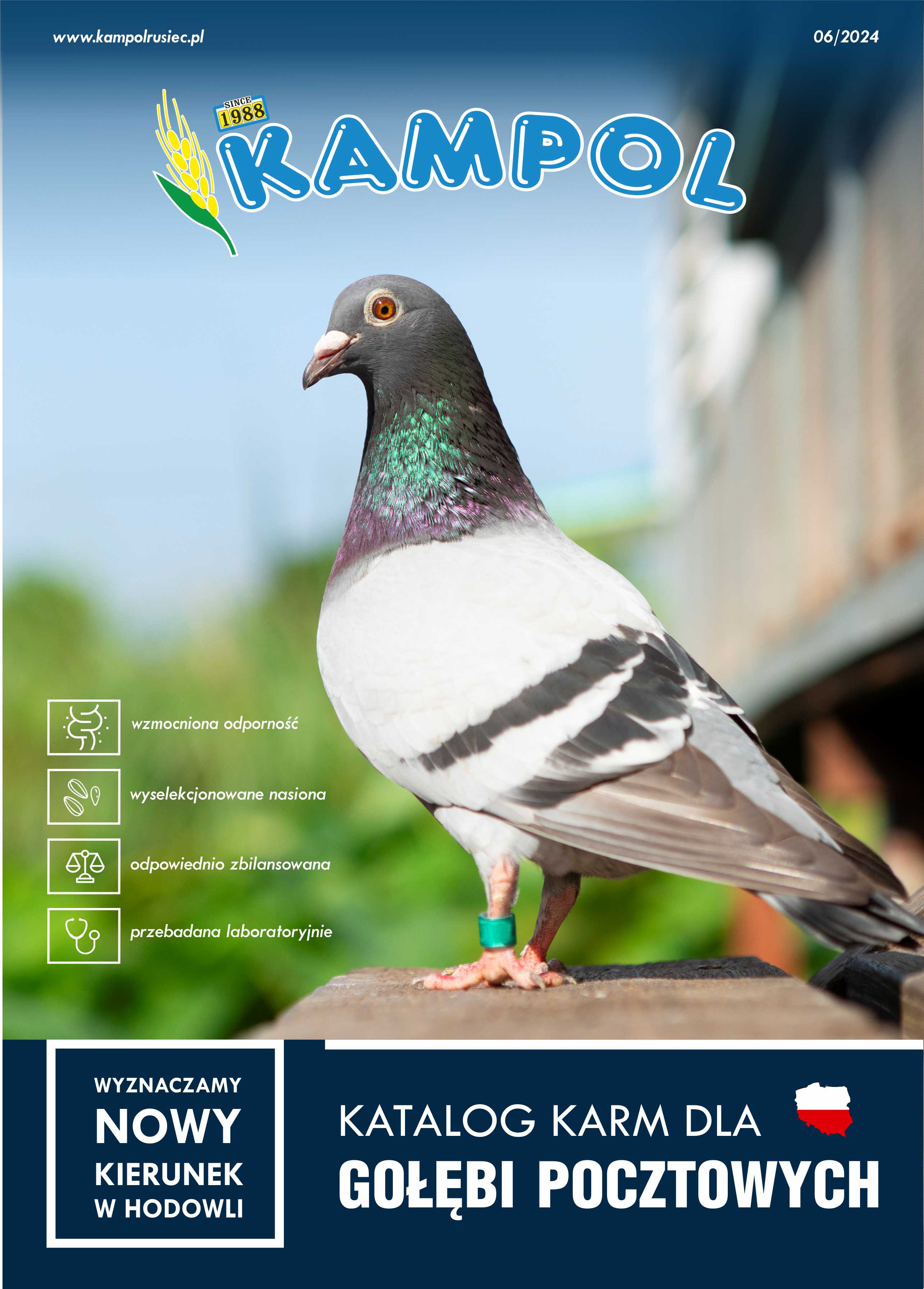 Catalog of feed for racing pigeons